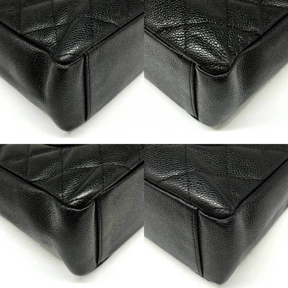 Chanel Black Leather Shopping
