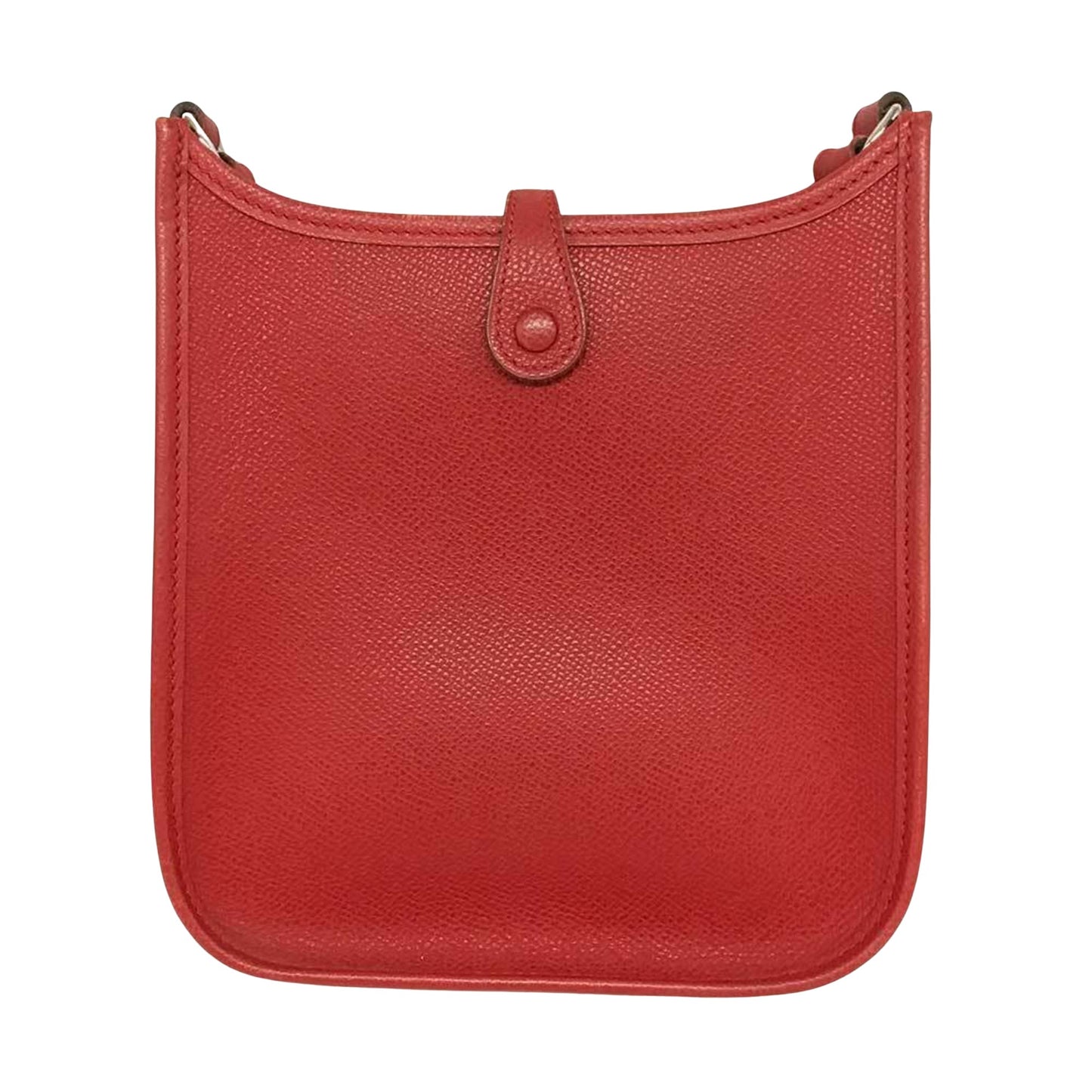 Hermès Red Leather Mini Evelyne