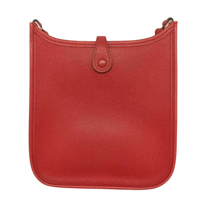 Hermès Red Leather Mini Evelyne