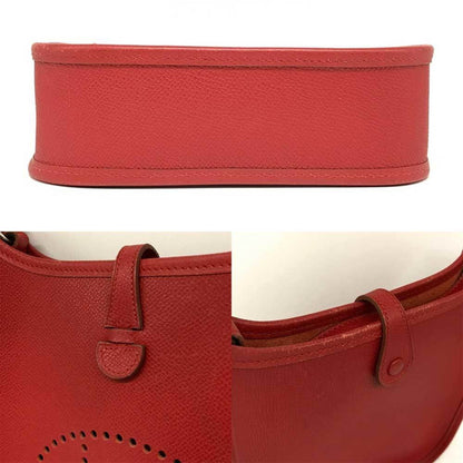 Hermès Red Leather Mini Evelyne