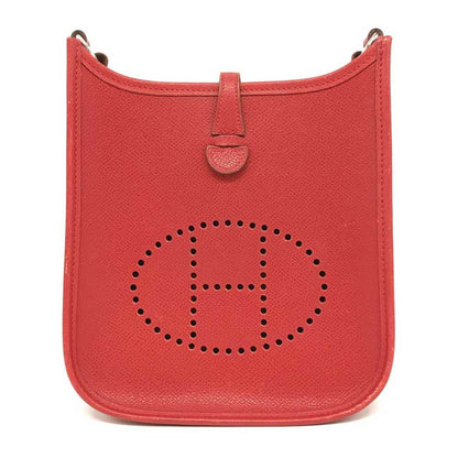 Hermès Red Leather Mini Evelyne