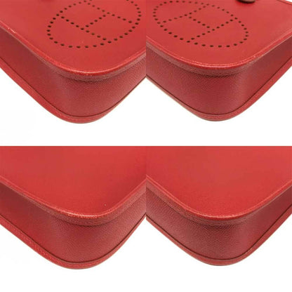 Hermès Red Leather Mini Evelyne