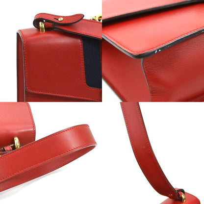 Gucci Red Leather Sylvie