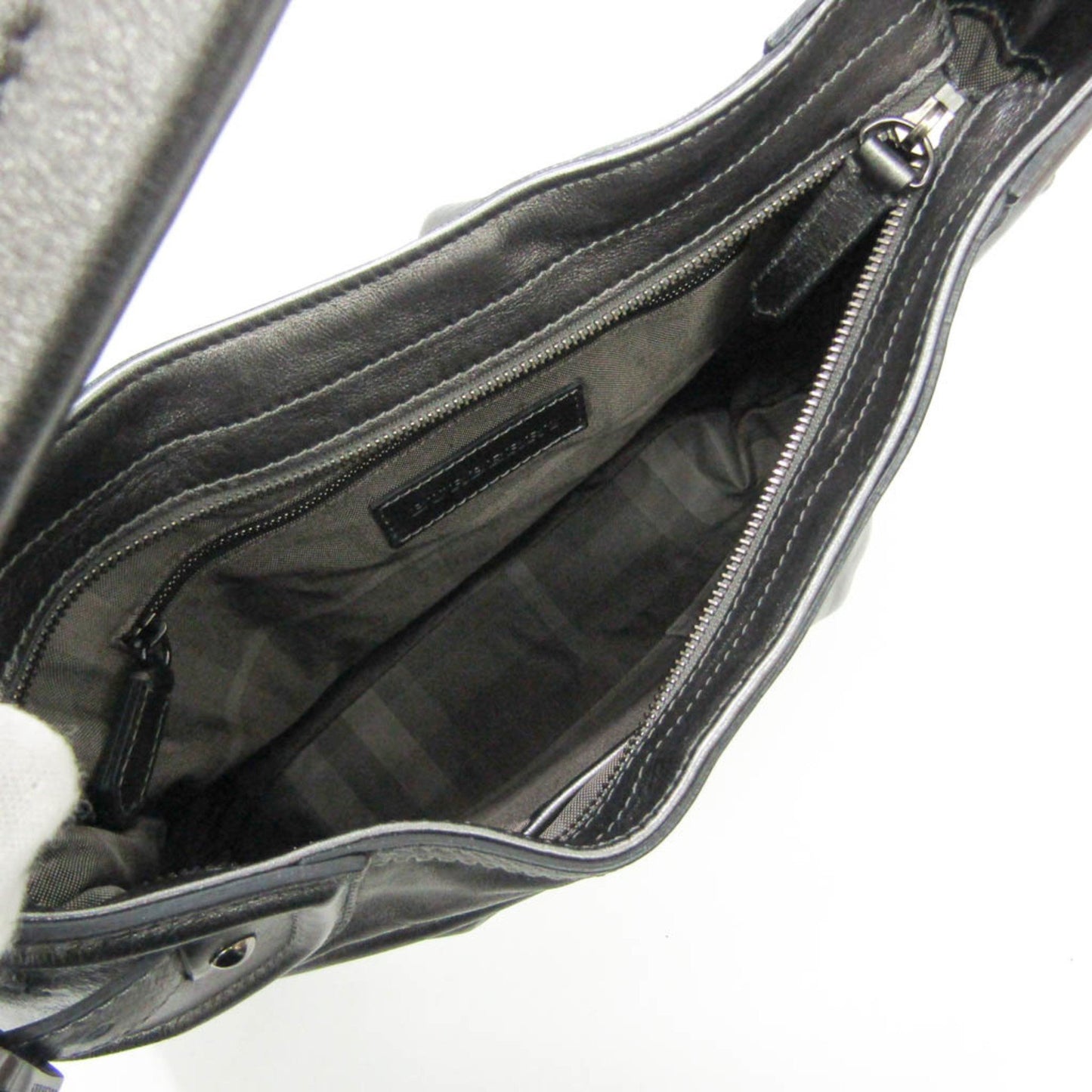 Burberry Gray Leather -