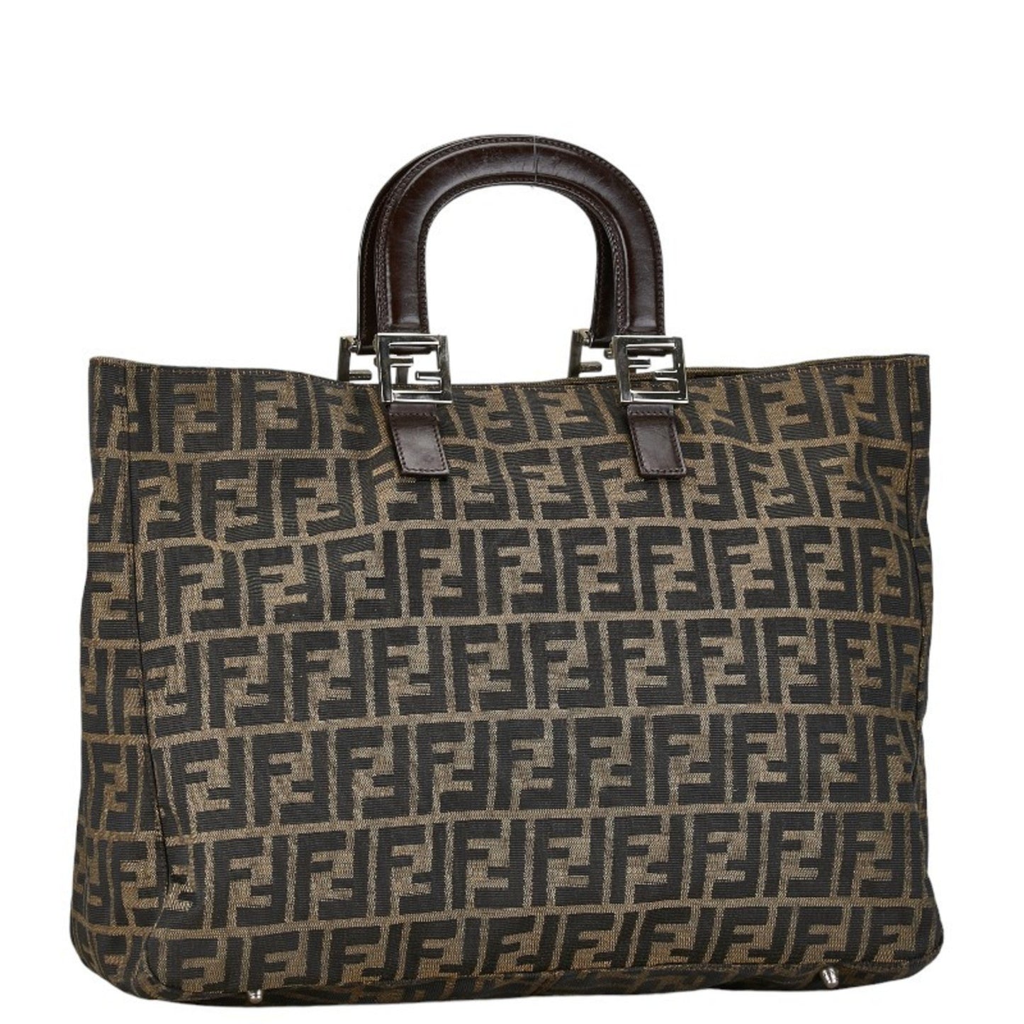 Fendi Brown Canvas Zucca