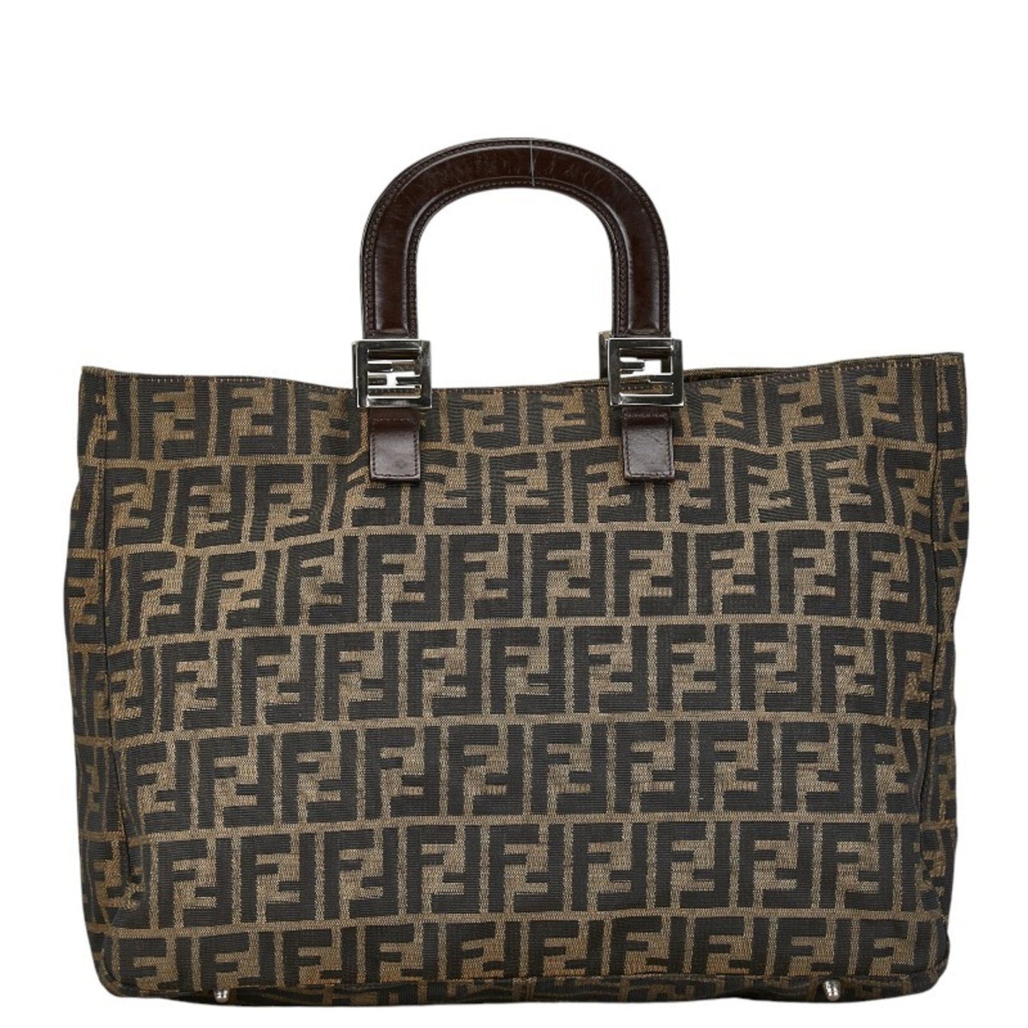 Fendi Brown Canvas Zucca