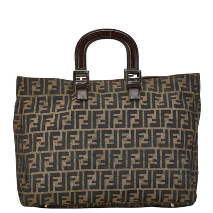 Fendi Brown Canvas Zucca