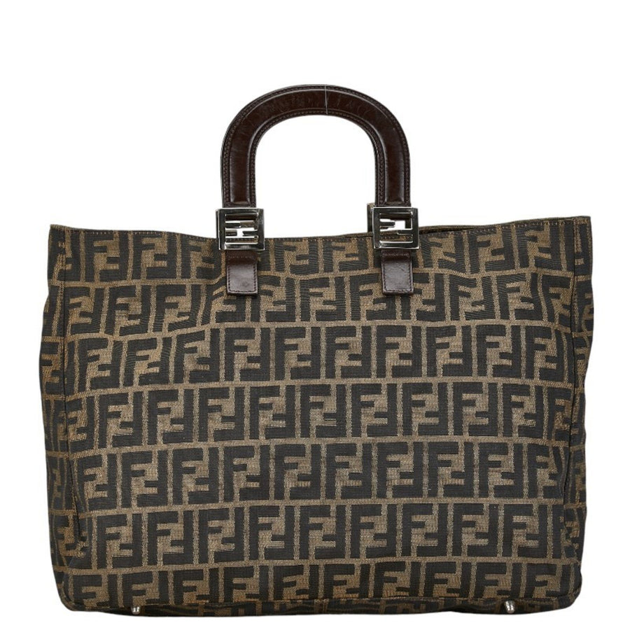 Fendi Brown Canvas Zucca