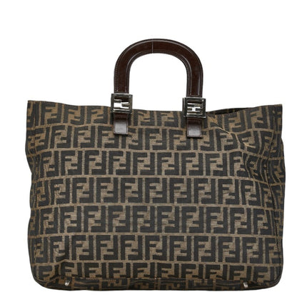 Fendi Brown Canvas Zucca