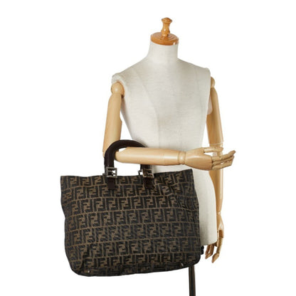 Fendi Brown Canvas Zucca