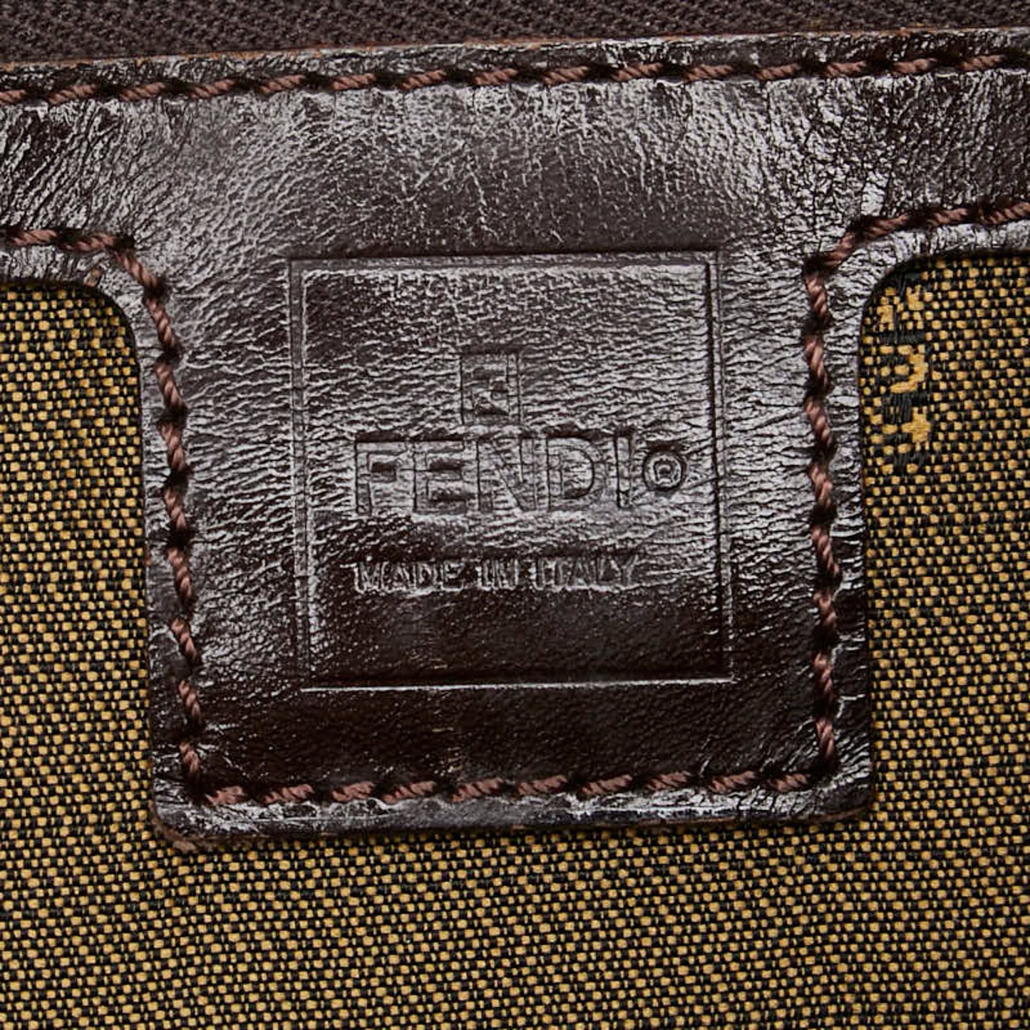 Fendi Brown Canvas Zucca
