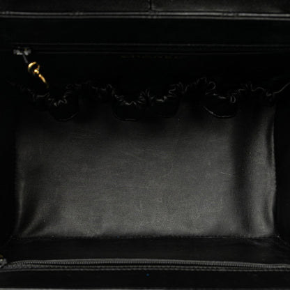 Chanel Black Leather Vanity