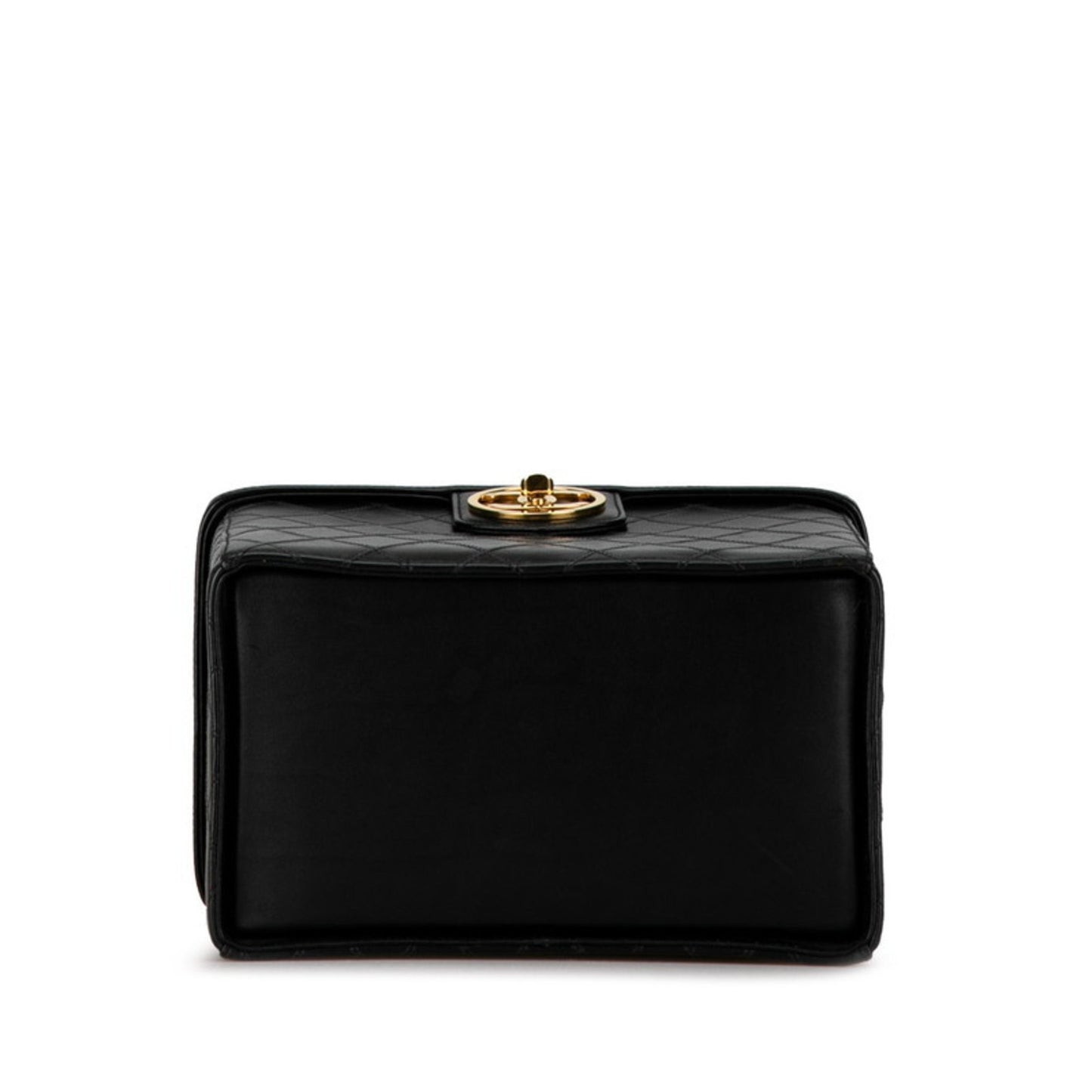 Chanel Black Leather Vanity