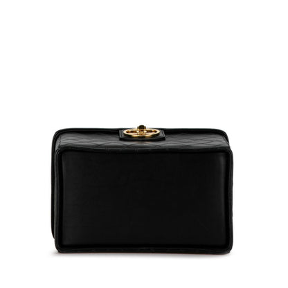 Chanel Black Leather Vanity