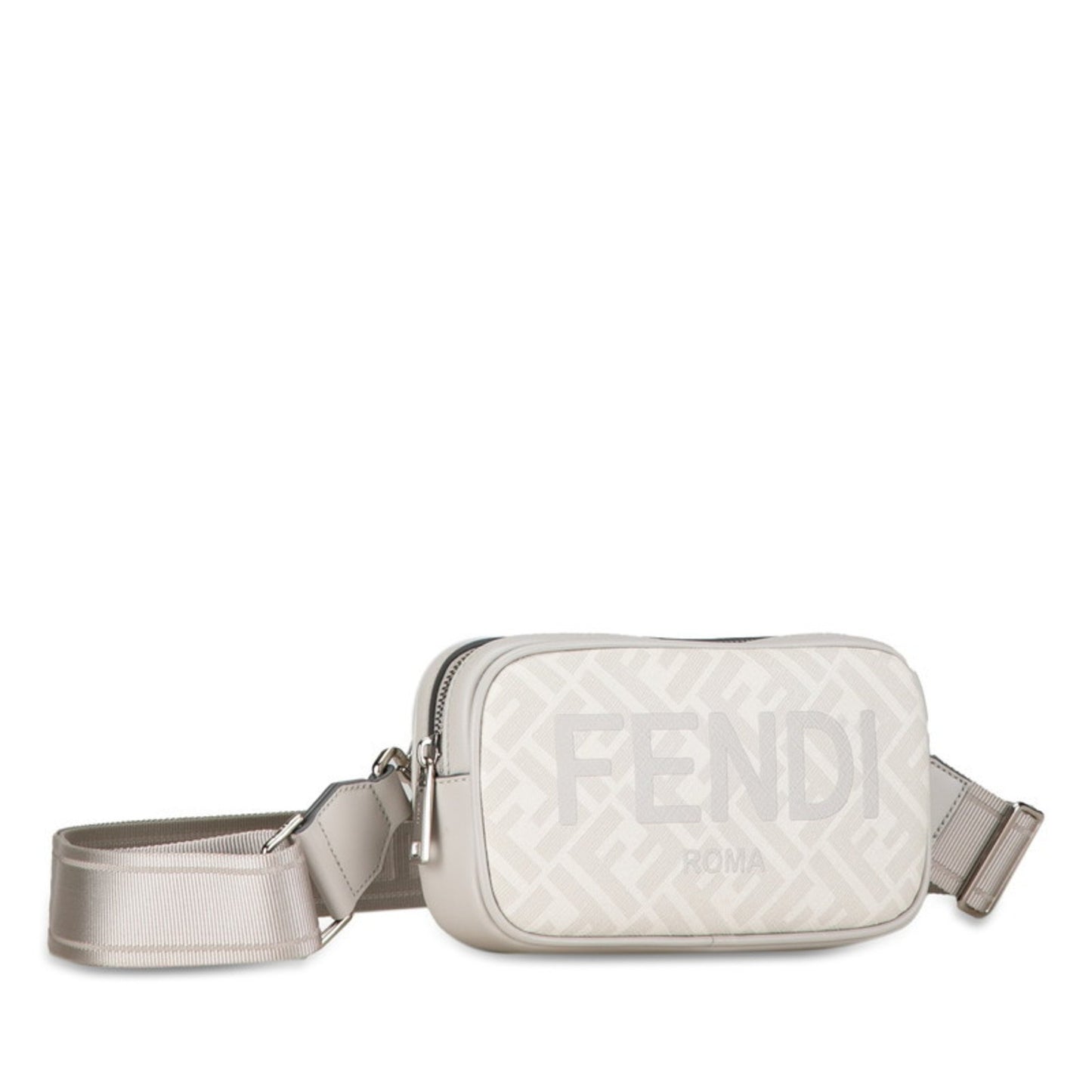 Fendi Gray Canvas Zucca