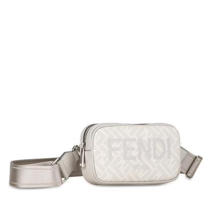 Fendi Gray Canvas Zucca