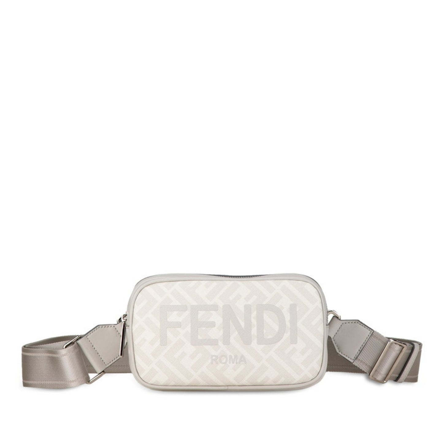 Fendi Gray Canvas Zucca