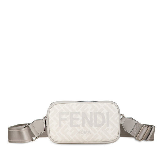 Fendi Gray Canvas Zucca