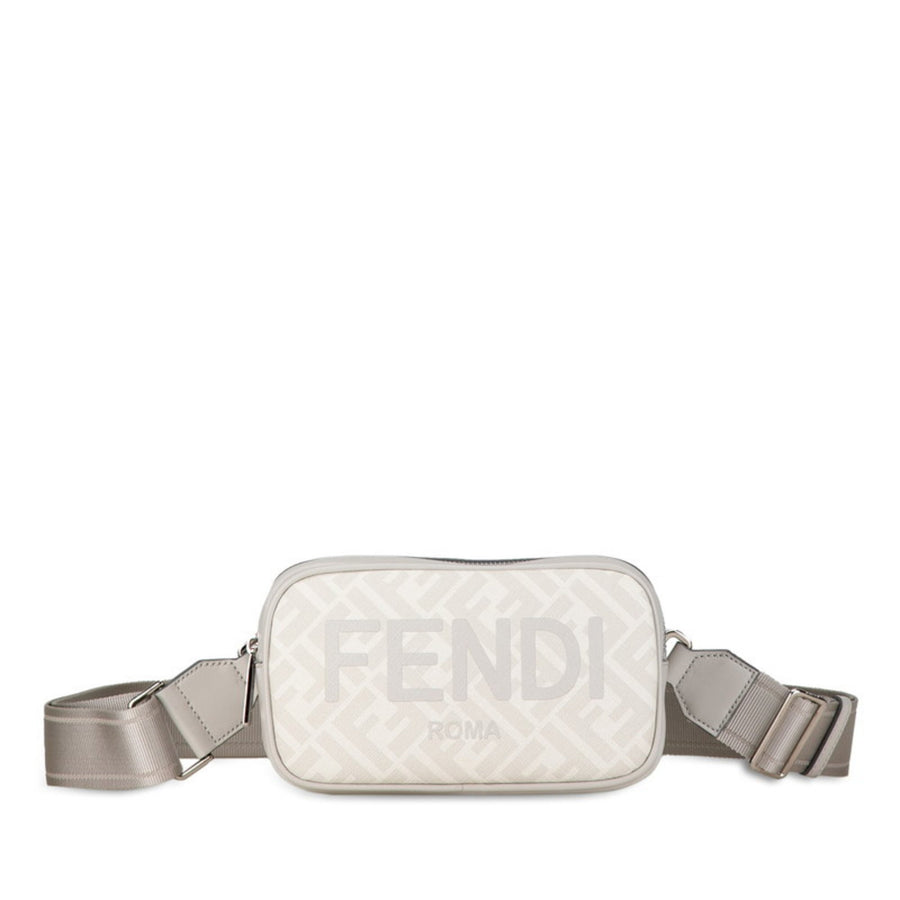 Fendi Gray Canvas Zucca