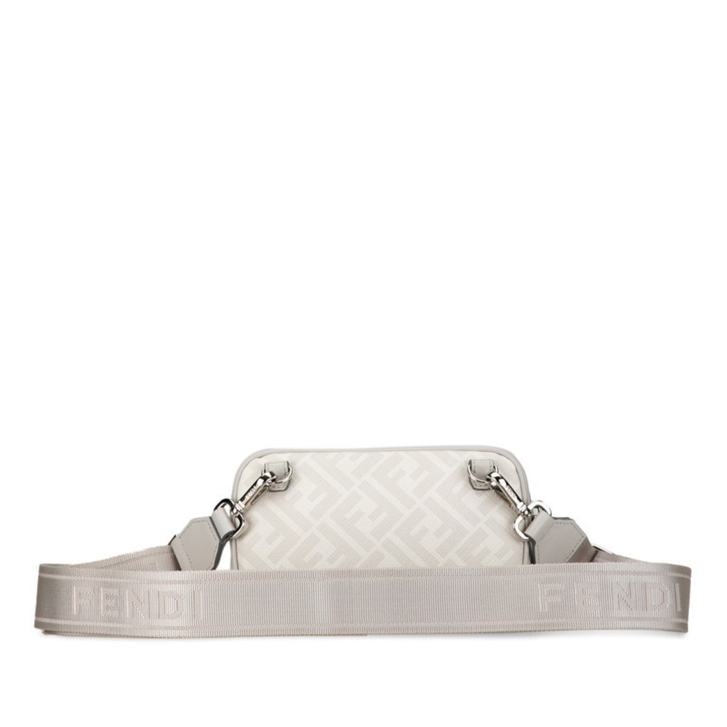 Fendi Gray Canvas Zucca