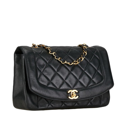 Chanel Black Leather Diana