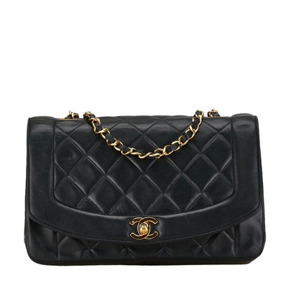 Chanel Black Leather Diana