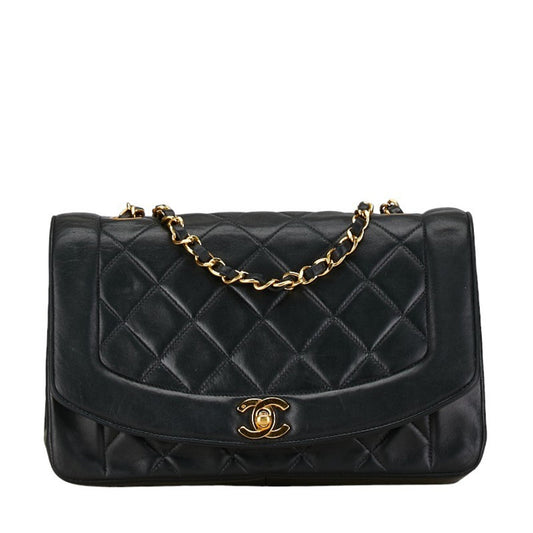 Chanel Black Leather Diana