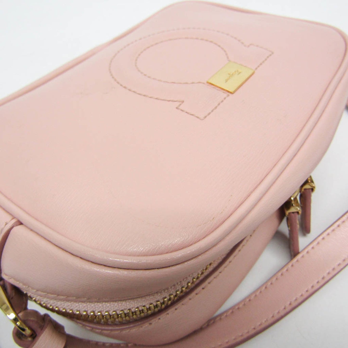Salvatore Ferragamo Pink Leather Gancini