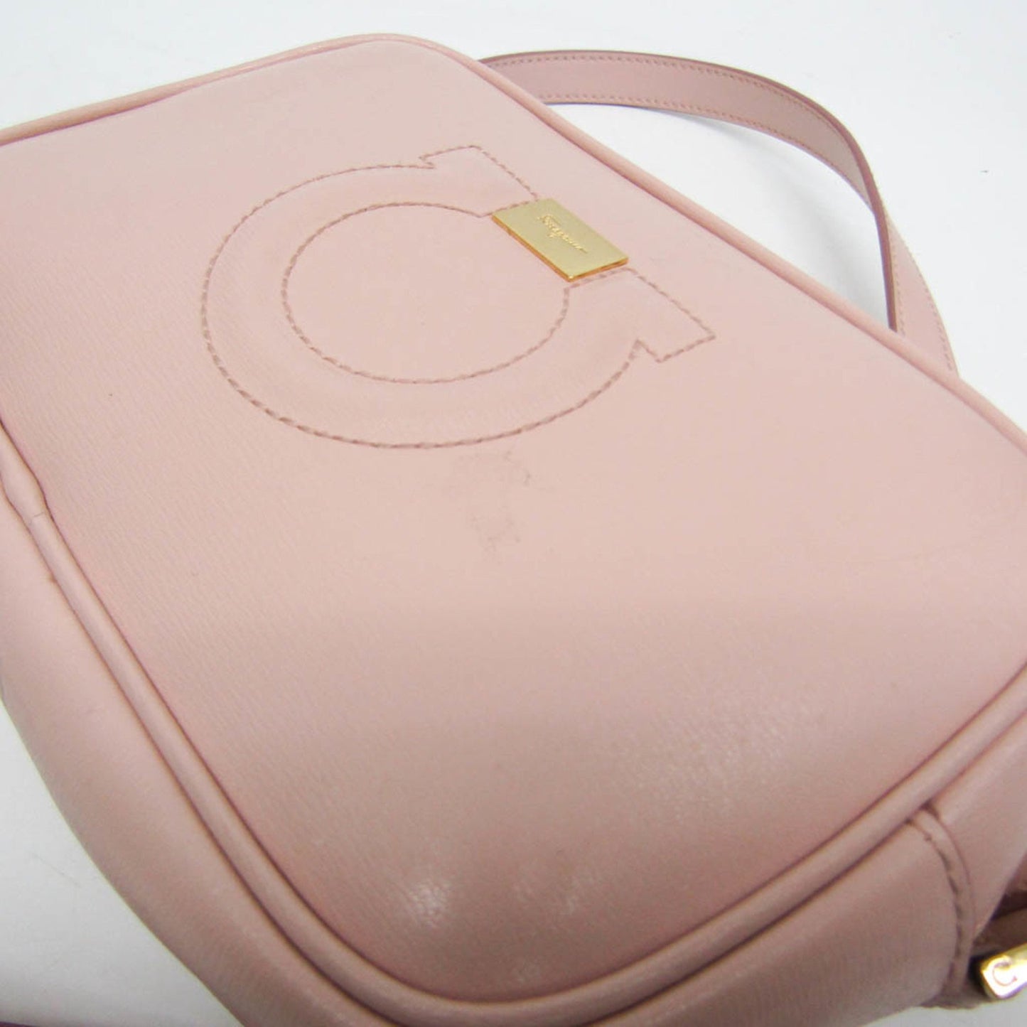 Salvatore Ferragamo Pink Leather Gancini