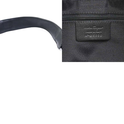 Salvatore Ferragamo Black Canvas Gancini
