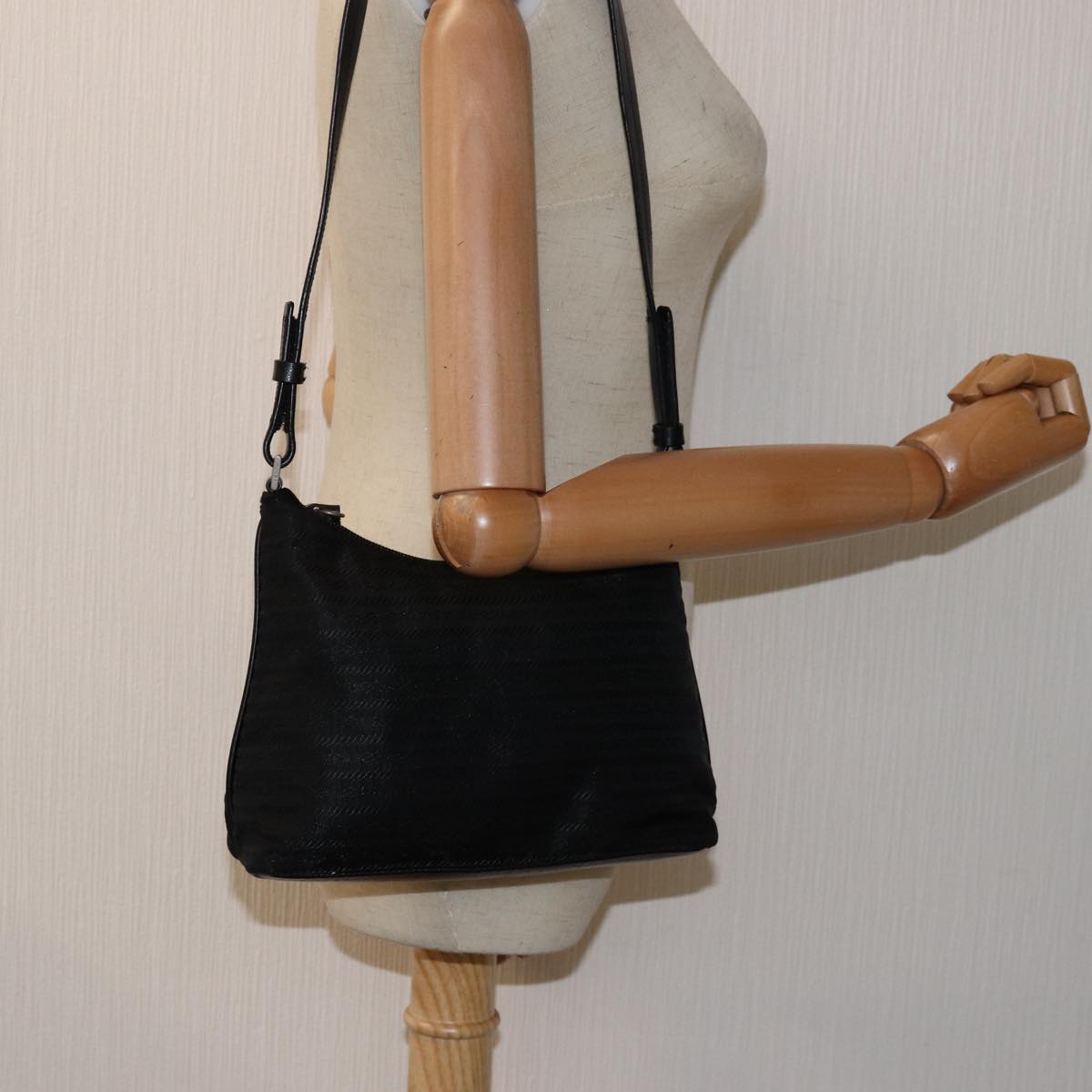 Prada Black Synthetic Tessuto
