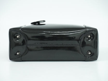 Dior Black Patent Leather Maris Pearl