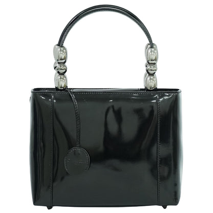 Dior Black Patent Leather Maris Pearl