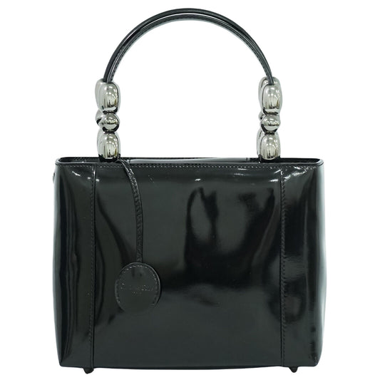 Dior Black Patent Leather Maris Pearl