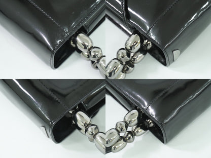 Dior Black Patent Leather Maris Pearl