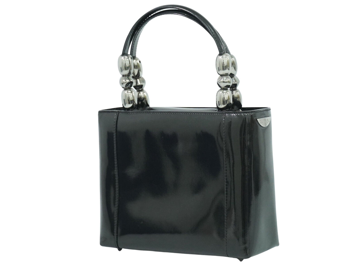 Dior Black Patent Leather Maris Pearl