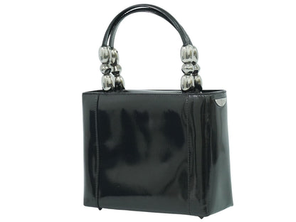 Dior Black Patent Leather Maris Pearl