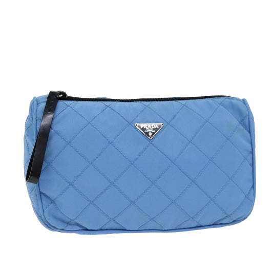 Prada Blue Synthetic Clutch