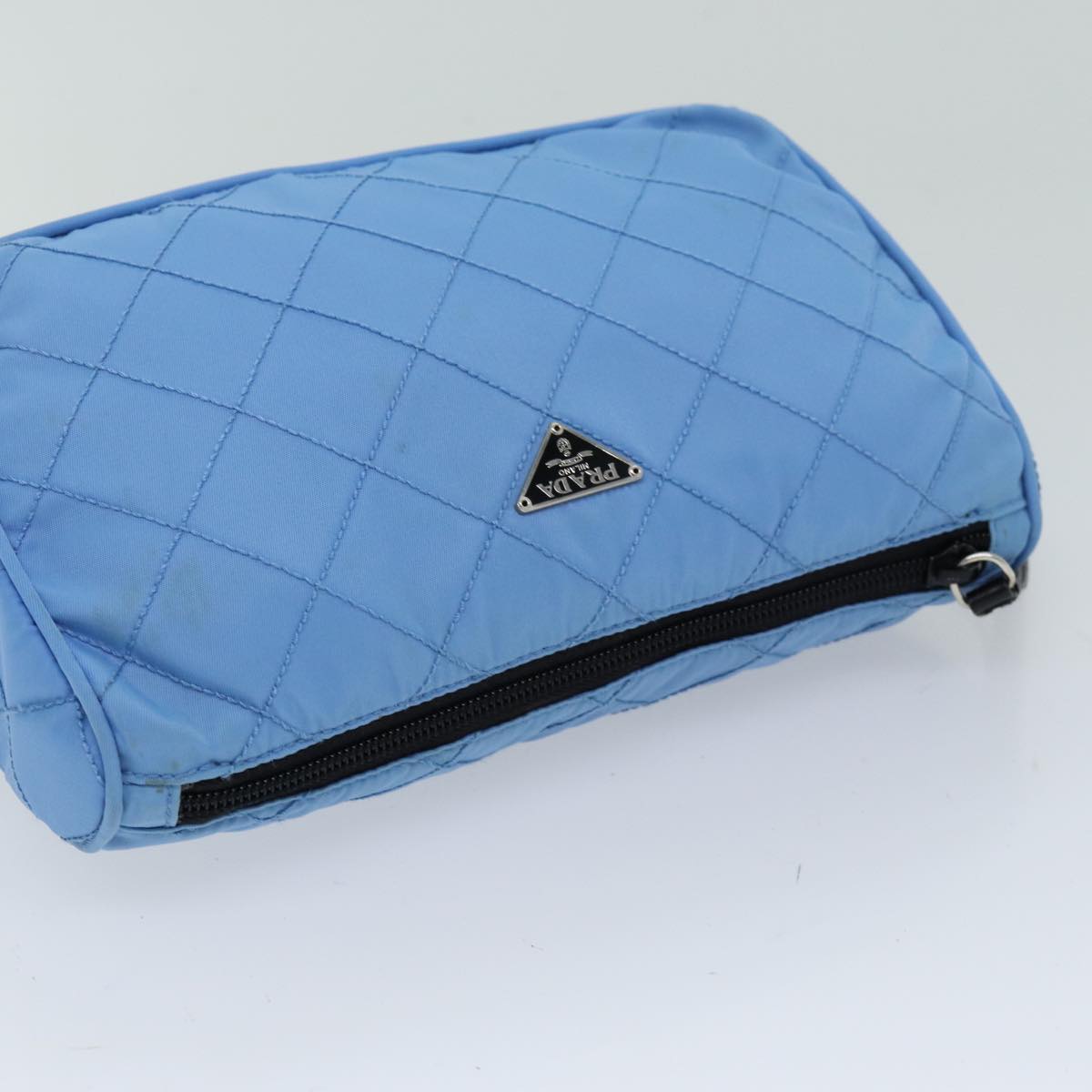 Prada Blue Synthetic Clutch