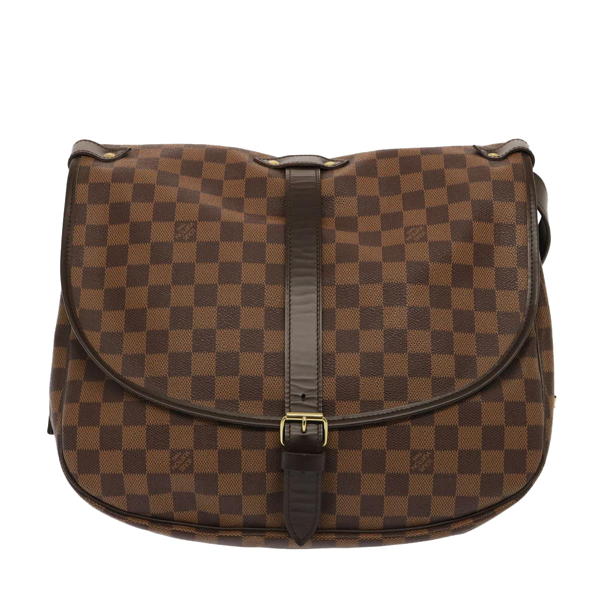 Louis Vuitton Brown Canvas Saumur 35