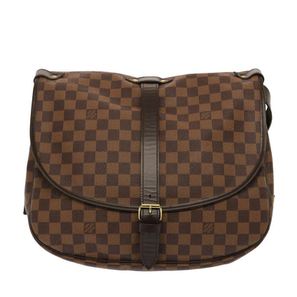 Louis Vuitton Brown Canvas Saumur 35