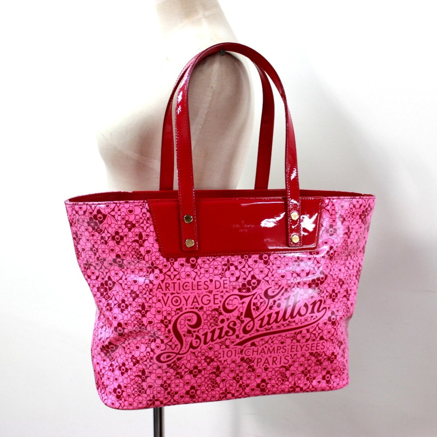 Louis Vuitton Pink Patent Leather Beach