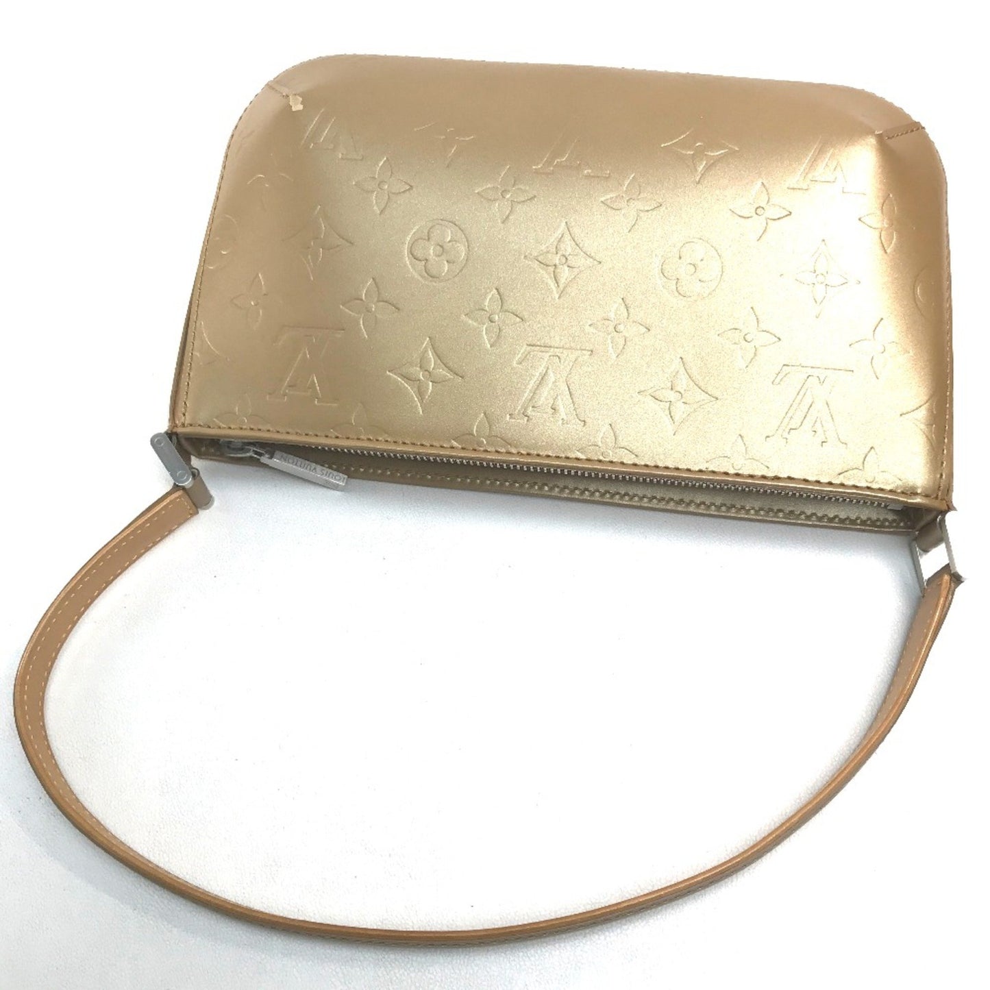 Louis Vuitton Gold Leather Fowler