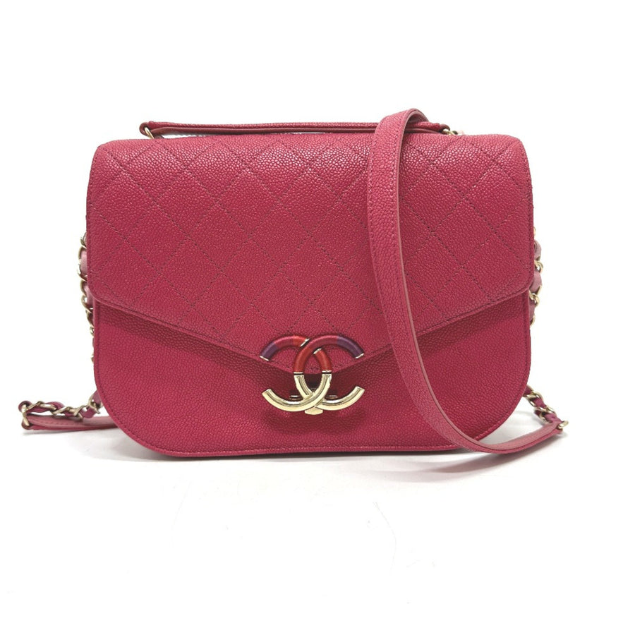 Chanel Pink Leather Coco Cuba