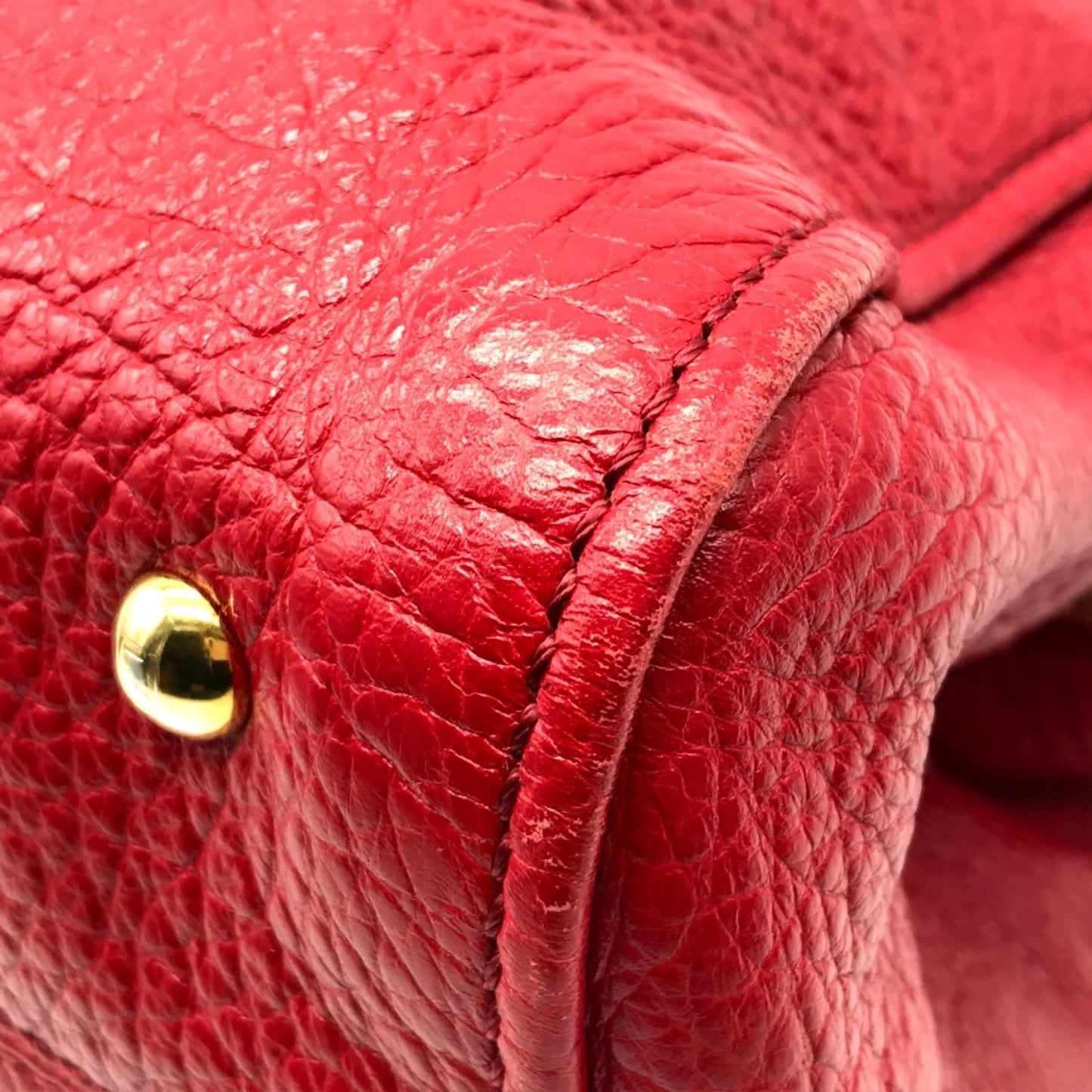 Fendi Red Leather Chameleon