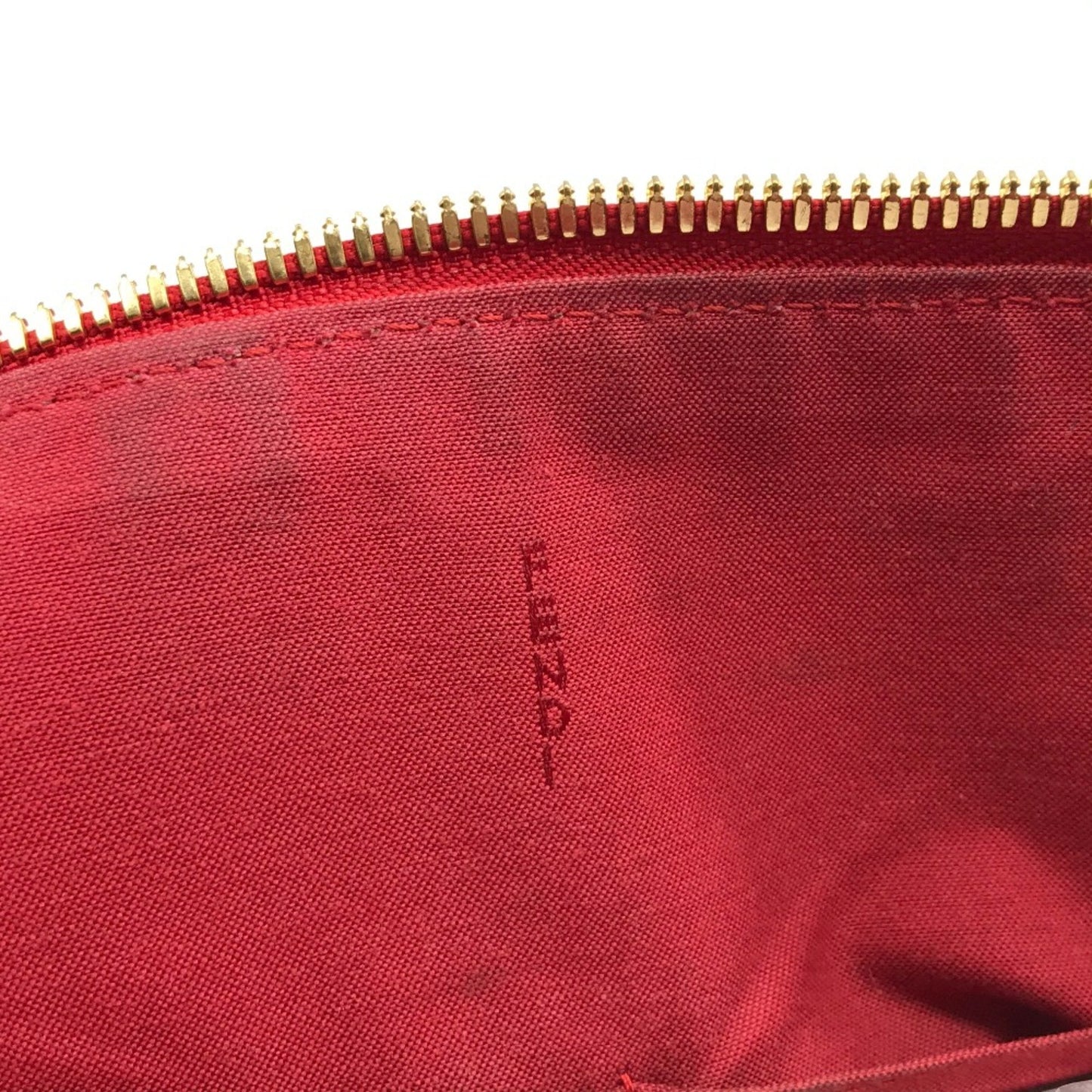 Fendi Red Leather Chameleon