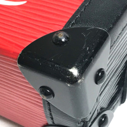 Louis Vuitton Red Leather Petit Malle
