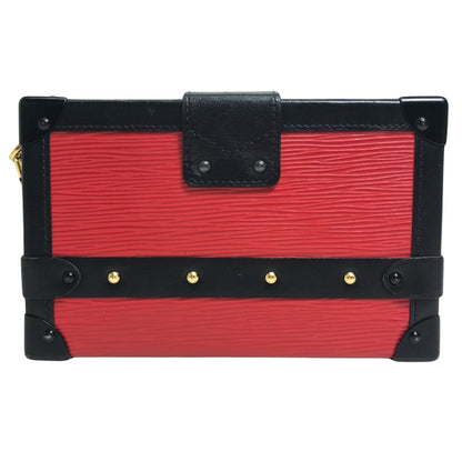 Louis Vuitton Red Leather Petit Malle
