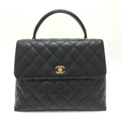 Chanel Black Leather Coco Handle