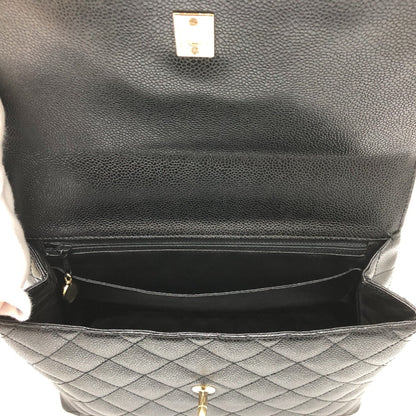 Chanel Black Leather Coco Handle